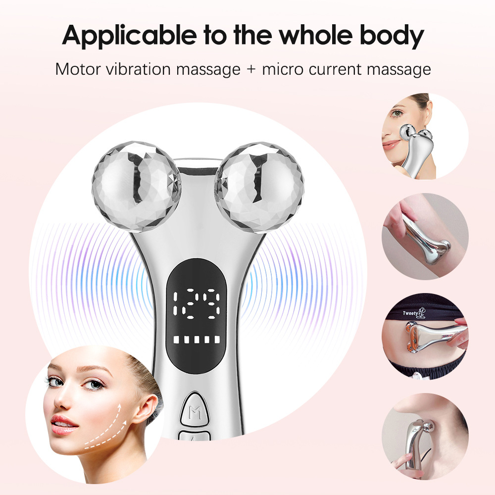 Microcurrent LIfting Tightening Facial Massage Roller